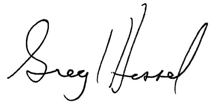 Greg Hessel signature